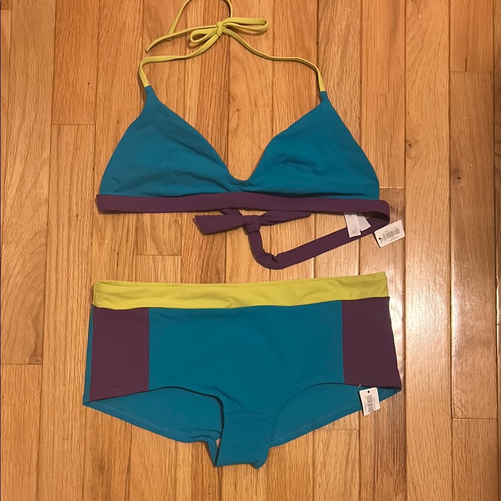GAP Blue and Purple Bikini Set